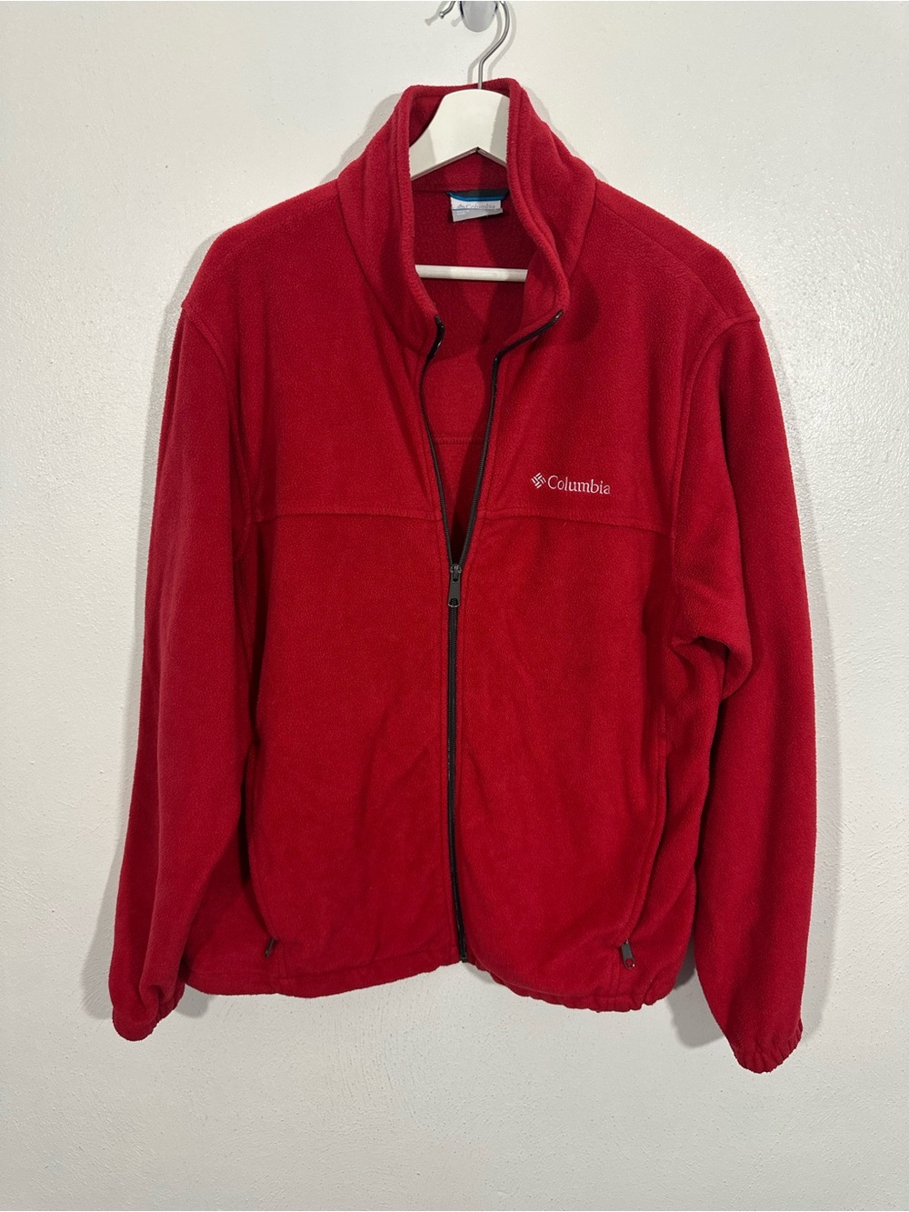 Columbia Men's Red Fleece Jacket Size L